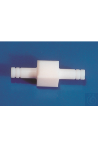 PTFE connector, straight through, push fit, arm Ø 9 mm, bore 4 PTFE connector, straight through,...